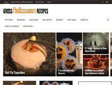Tablet Screenshot of grosshalloweenrecipes.com